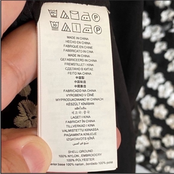 NWOT MICHAEL KORS Floral Dress - Black & White - Picture 6 of 6